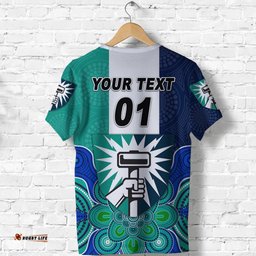 custom personalised peel thunder football club t shirt thunder indigenous version custom text and number