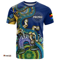 australia naidoc 2023 t shirt palyku indigenous lizard for our elders