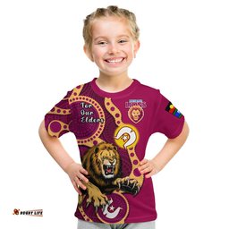 brisbane lions football naidoc 2023 t shirt for our elders indigenous art