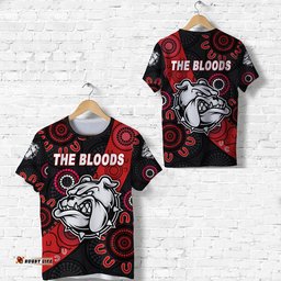 west football club alice springs t shirt the bloods indigenous version