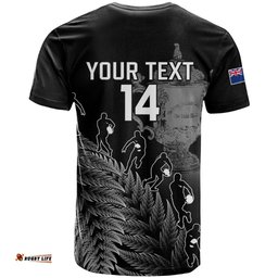 custom new zealand silver fern rugby t shirt all black go champions 2023 with trophy proud
