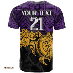 custom storm rugby t shirt melbourne hibiscus and turtle with polynesian pattern