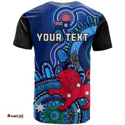 custom personalised tasmania state t shirt australian indigenous art