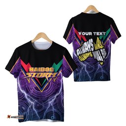 custom personalised melbourne storm naidoc week t shirt aboriginal sport style