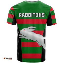 rabbitohs rugby t shirt go souths 1908 sporty style black
