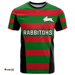 rabbitohs rugby t shirt go souths 1908 sporty style black