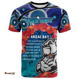 bulldogs rugby t shirt aussie anzac bulldogs t shirt rlt13