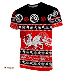 st george illawarra dragons t shirt christmas