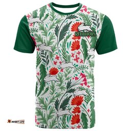 rabbitohs poppy flowers field t shirt