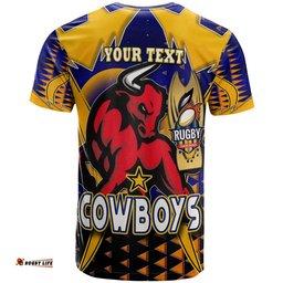 cowboys rugby t shirt custom bull rugby cup final series champions sport style personalised player and number t shirt
