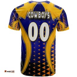cowboys rugby t shirt custom bull rugby cup final series champions sport style personalised player and number t shirt