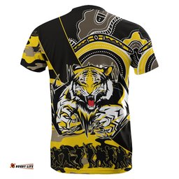 richmond tigers t shirt anzac day army mix aboriginal