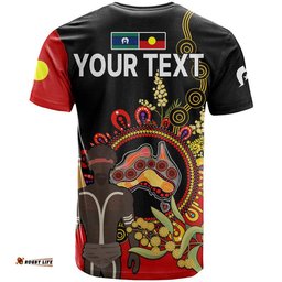 custom personalised naidoc 2023 indigenous t shirt australia map with golden wattle