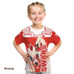sydney swans aboriginal style t shirt