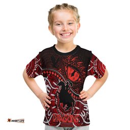 st george illawarra dragons t shirt dragons aboriginal dreamtime style
