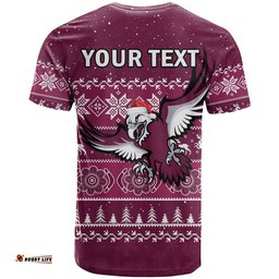 custom personalised sea eagles rugby t shirt indigenous silvertails merry christmas