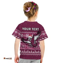 custom personalised sea eagles rugby t shirt indigenous silvertails merry christmas