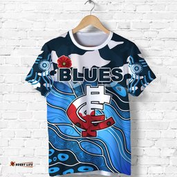 blues anzac t shirt carlton attractive indigenous