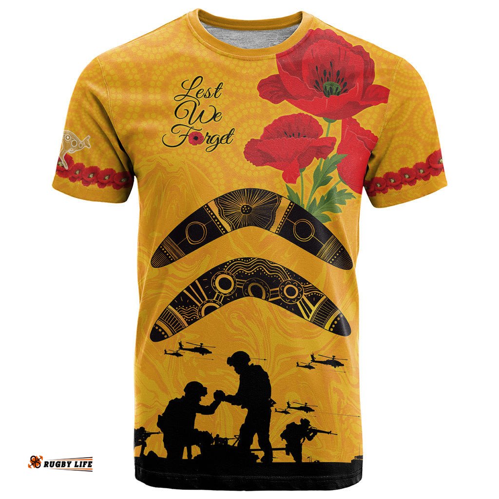 australia matildas soccer anzac custom t shirt gallipoli soldier with aboriginal dots art