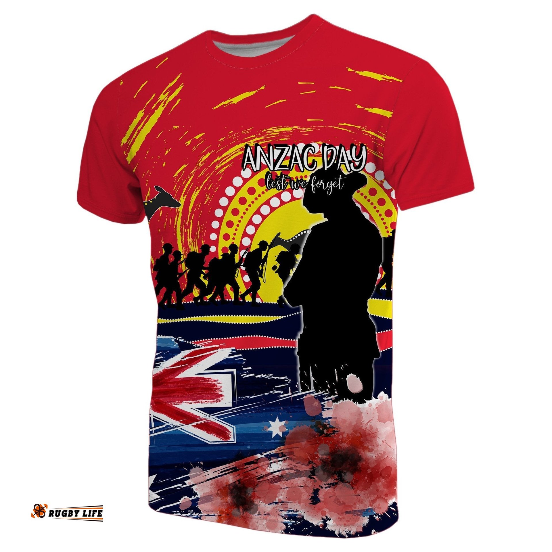 australia t shirt anzac day lest we forget no2