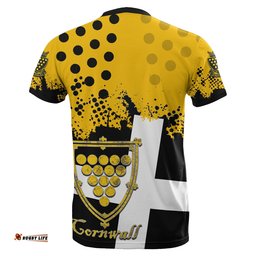 cornwall t shirt rugby flag version
