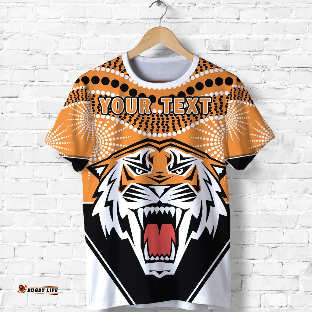 custom personalised tigers t shirt wests indigenous newest