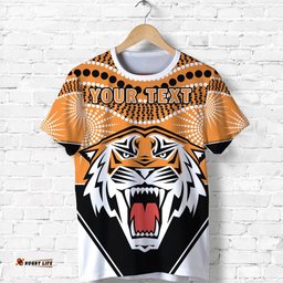 custom personalised tigers t shirt wests indigenous newest