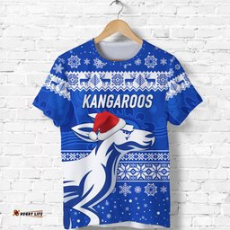 north melbourne kangaroos t shirt christmas simple style