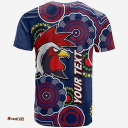 custom personalised rooster rugby aboriginal vibe t shirt