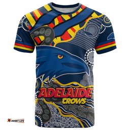 the crows football t shirt adelaide be unique aboriginal dots