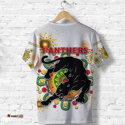 custom personalised penrith t shirt indigenous panthers white