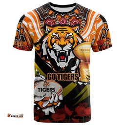 tigers premierships rugby t shirt custom go tigers champion claw scratch aboriginal culture t shirt