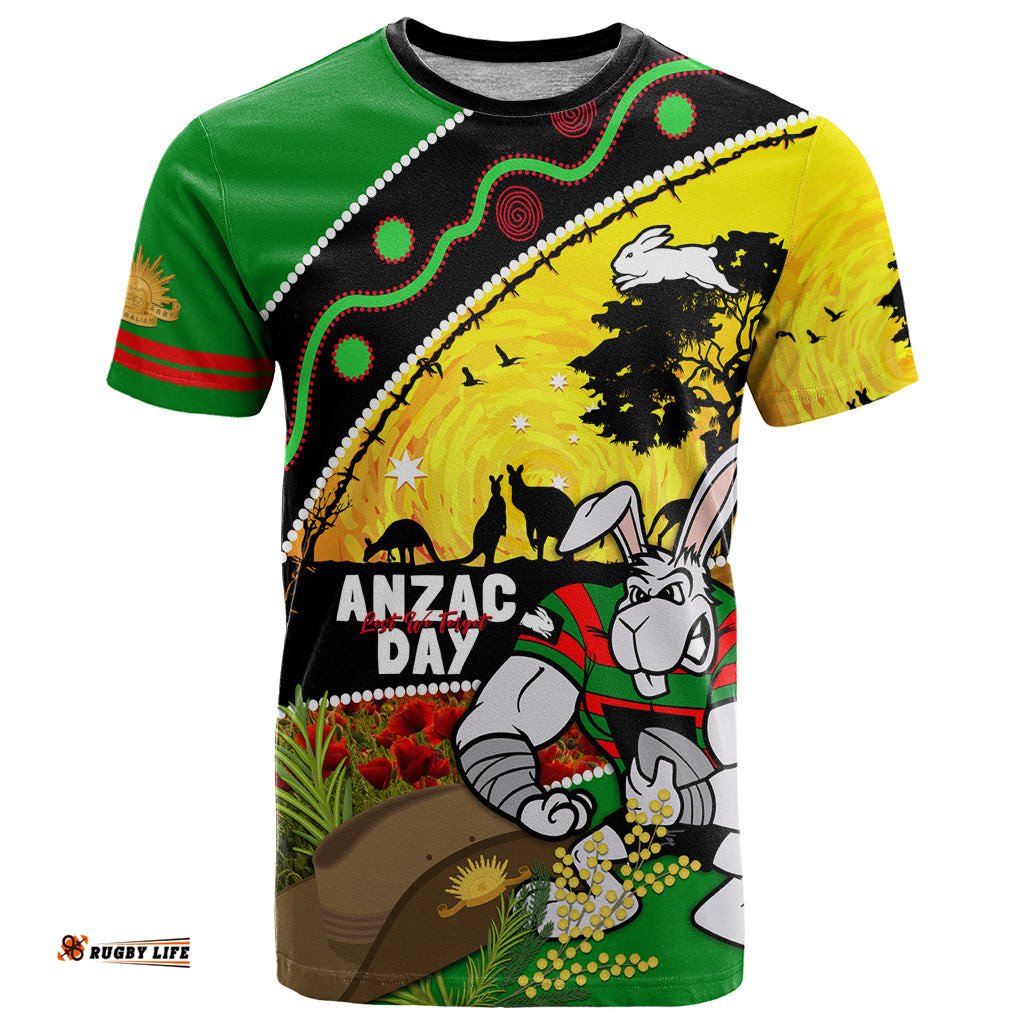 rabbitohs anzac day t shirt souths mascot rosemary starring night style