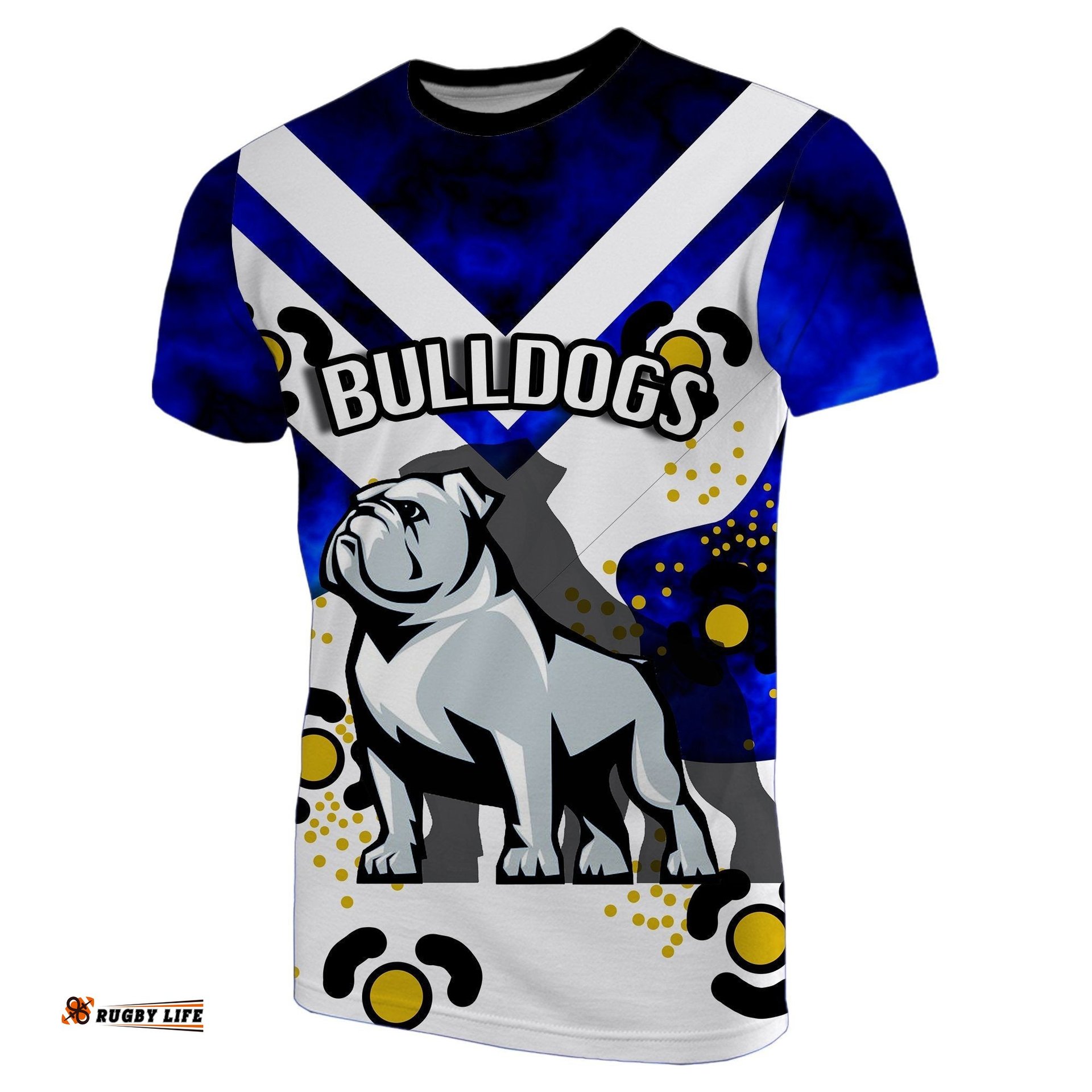 bulldogs all over t shirt warrior man 2