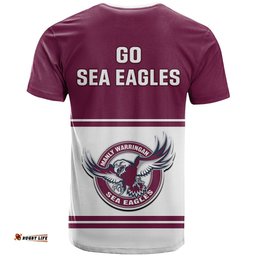 sea eagles rugby t shirt manly warringah white sporty style