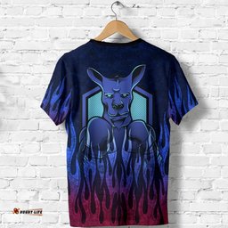 t shirt kangaroo t shirt flame unisex