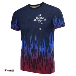 t shirt kangaroo t shirt flame unisex