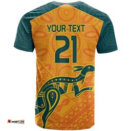 custom australia rugby t shirt summer paris 2024