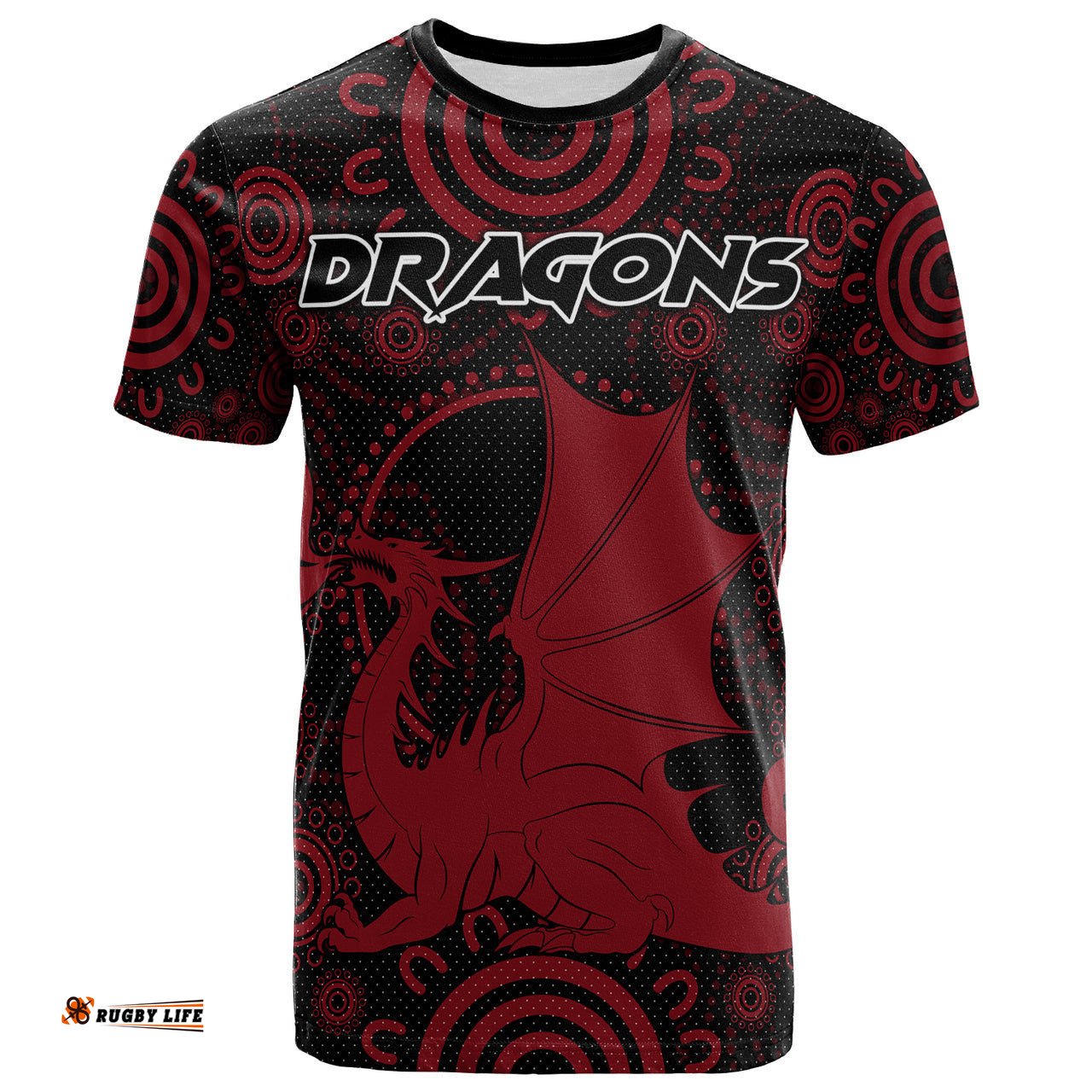 st george rugby t shirt custom indigenous dragons t shirt