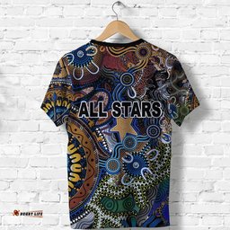 custom personalised indigenous t shirt all stars signature vibes