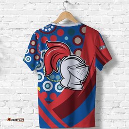 custom personalised newcastle knights t shirt indigenous impressive