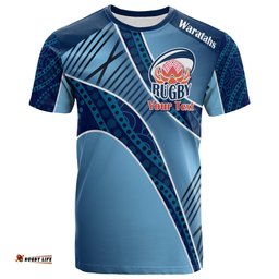 waratahs rugby t shirt custom rugby ball logo t shirt