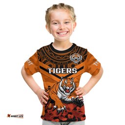 tigers rugby anzac 2023 rugby t shirt camouflage mix indigenous