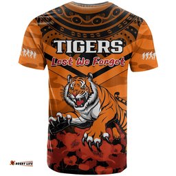 tigers rugby anzac 2023 rugby t shirt camouflage mix indigenous