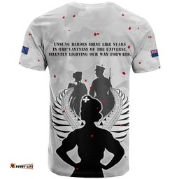 new zealand anzac day t shirt for the nurse lest we forget lt05Amazing Aussie