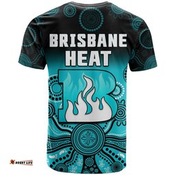 brisbane heat t shirt gradient aboriginal dot painting
