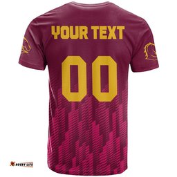 brisbane broncos t shirt logo sport ombre nrl