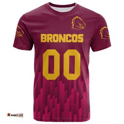 brisbane broncos t shirt logo sport ombre nrl