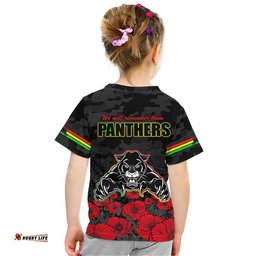 panthers rugby anzac t shirt angry panther camouflage with poppy