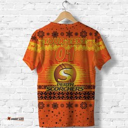 custom personalised perth scorchers t shirt christmas simple style